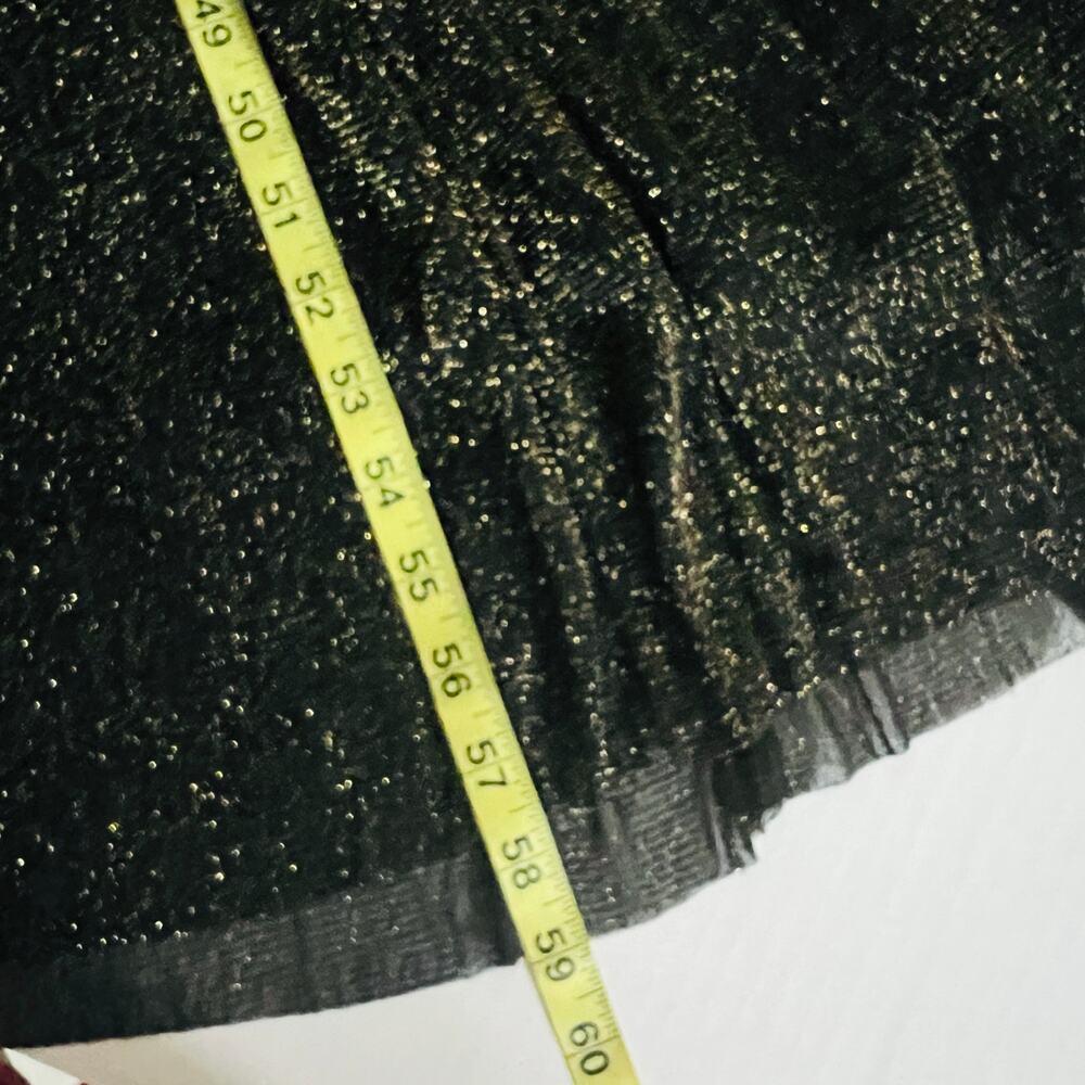 CandaLite Glittery Mesh Lined Sleeveless Maxi Dress Size S Small Bronze - Picture 5 of 6